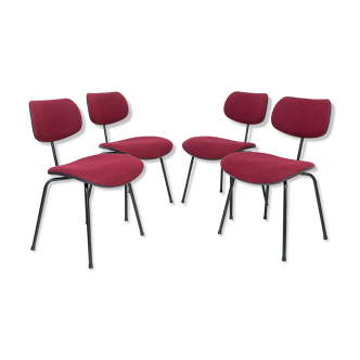 Set Of 4 Chairs Se68 Wilde & Spieth Design By Egon Eiermann 60s