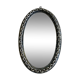 Mirror brutalist chain in beaten iron 1960 H55cm