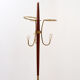Tripod floor lamp with three arms and opaline glass - 1950s