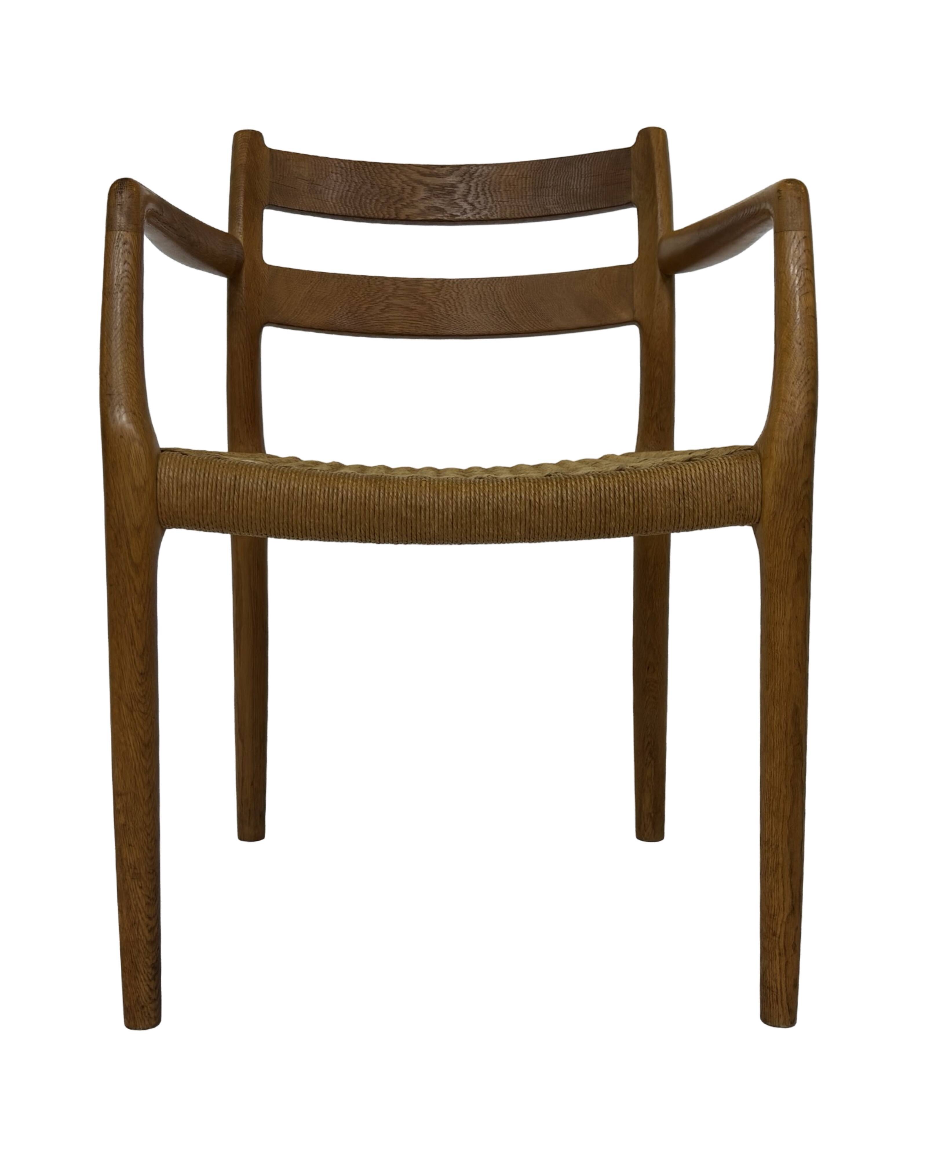 Vintage Niels Otto Moller Armchair Model 67 in Oak Danish Design