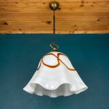 Vintage pendant lamp in wallpaper made of Murano glass from Vetri Murano, Italy, 1970s.