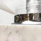 Mid-century glass and marble table lamp 3480 by Erco, 1960s.