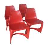 Cantilever 290 red model chairs edited by Cado