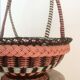 Corbeille en scoubidou vintage