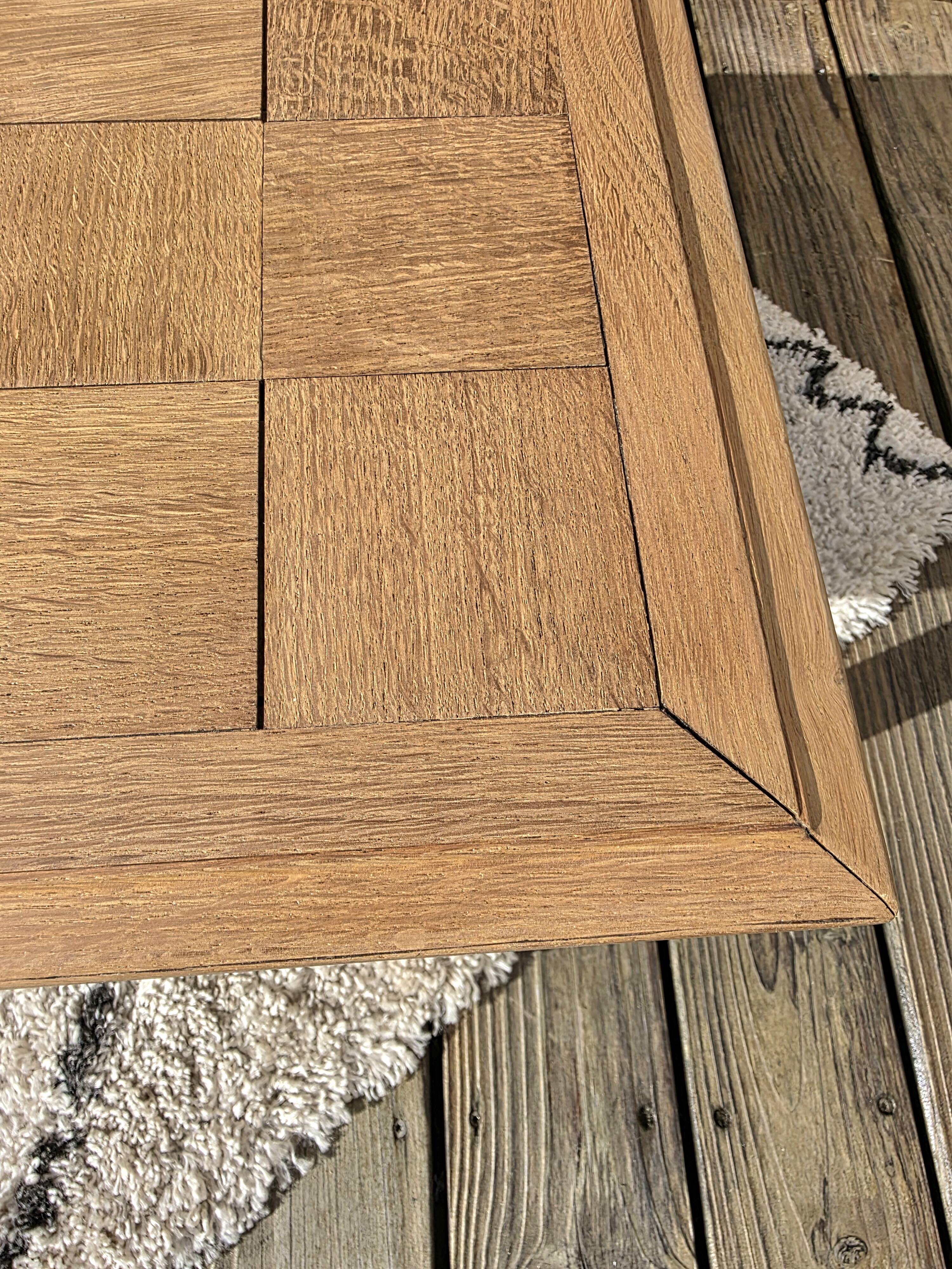 Antique solid oak coffee table