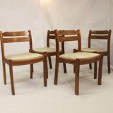 Set of 4 chairs dyrlund year 60 in teak