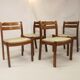 Set of 4 chairs dyrlund year 60 in teak
