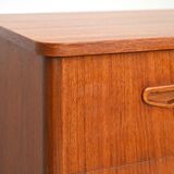 Vintage teak dresser with four drawers