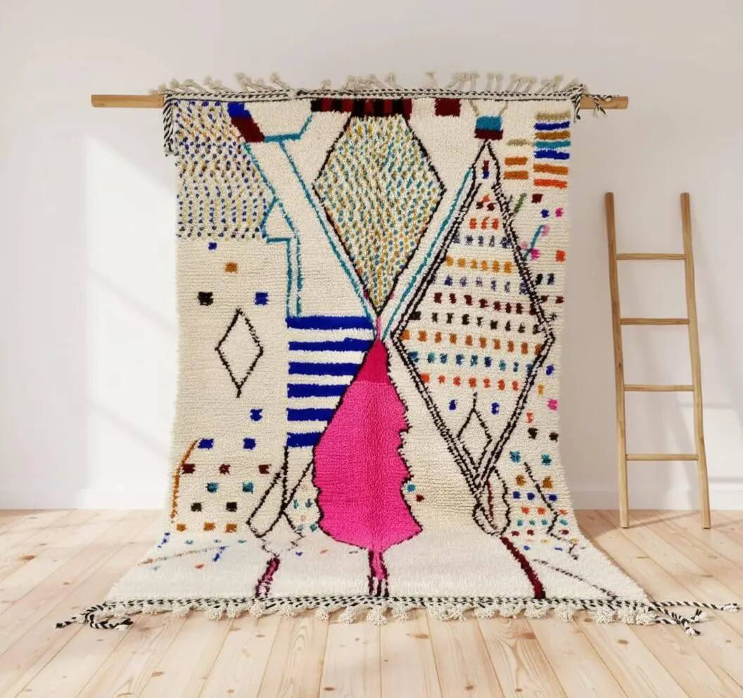 Unique handmade Berber rug 2.5x1.5 m