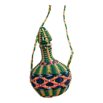 Bouteille vintage scoubidou
