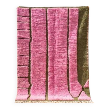 Tapis berbère tissé main artisanale traditionnelle taille 150/250 cm