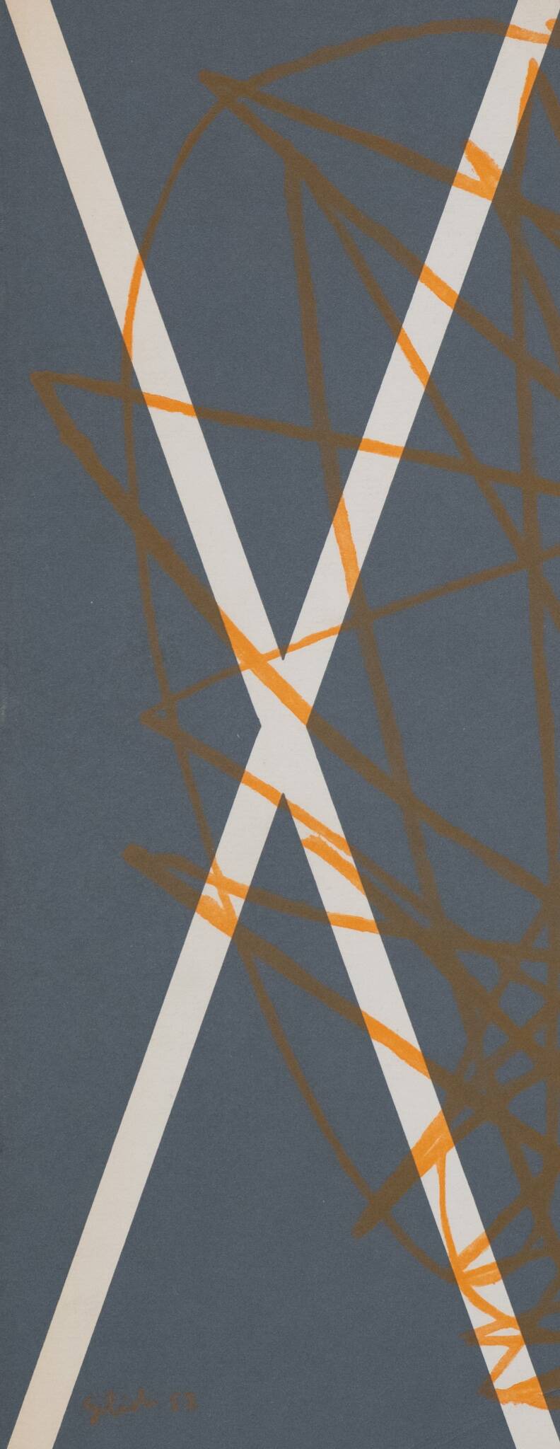 Emile gilioli: graffiti - original lithograph