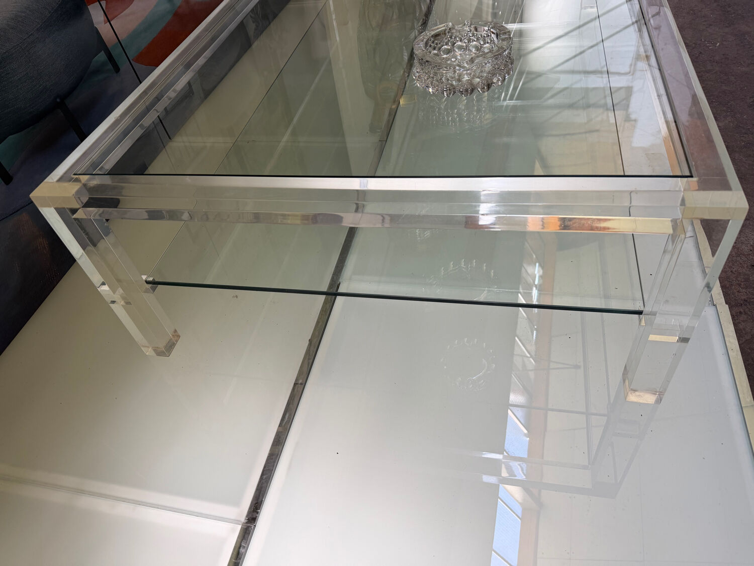 Table basse Altuglass et verre David Lange