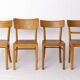 Set of 4 Vintage “Frankfurter” Dining Chairs – Beech Wood – Germany 1950s