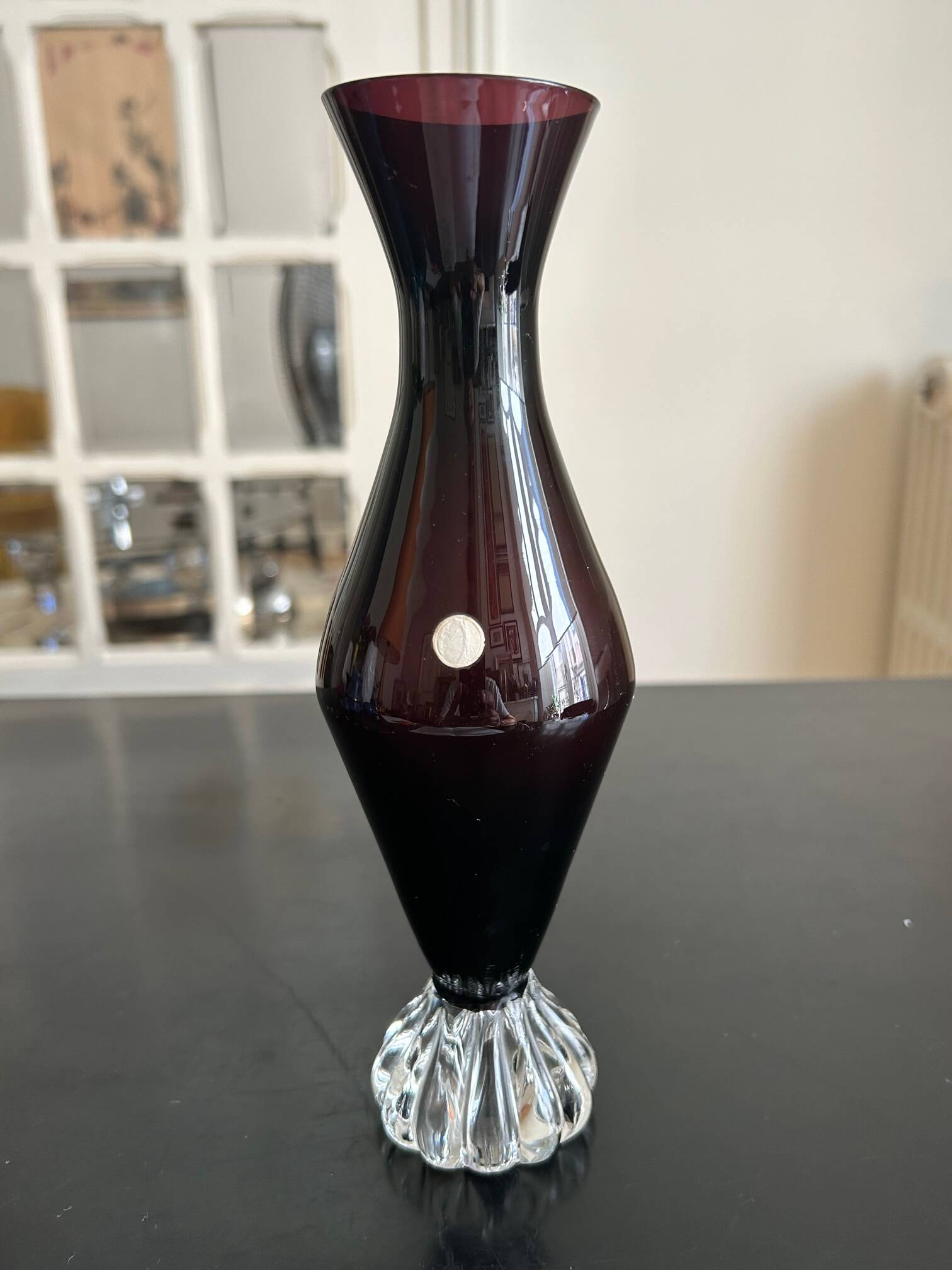 Italian glass vase 1960