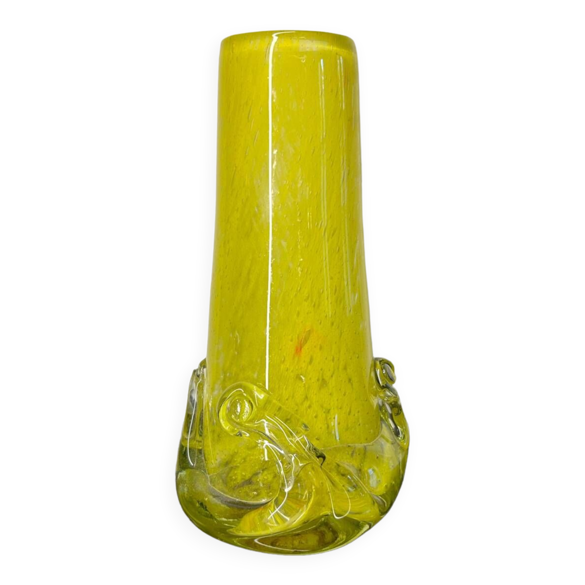 Yellow Murano vase from the 60s