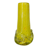 Vase Murano jaune années 60