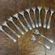 Set of 12 silver-plated oyster forks