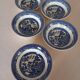 5 English bowls "Willow" Johnson Brothers