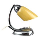 1950 Chrome & Opaline Glass Table Lamp