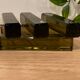 5 porte-couteaux en verre fumé