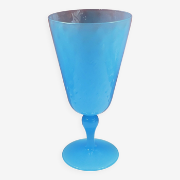 Opaline, chalice shower foot, ciborium, height 23.5 cm