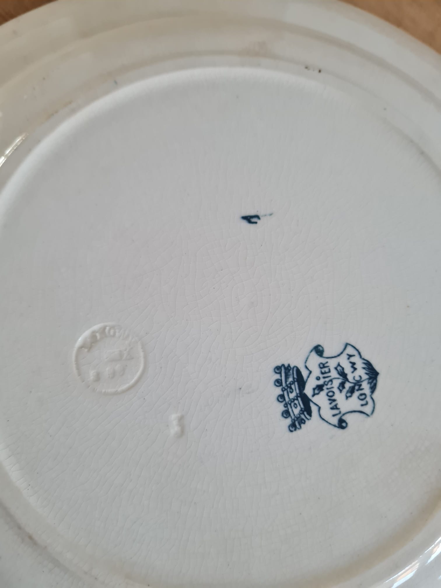 Plat rond de service terre de fer