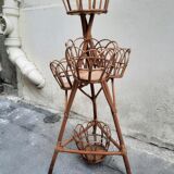Rattan plant holder