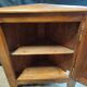 Corner wardrobe in solid wood rustic style