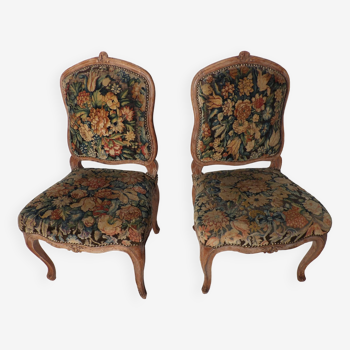 Pair of 18th century jacques deshetres chairs