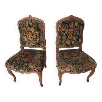 Pair of 18th century jacques deshetres chairs