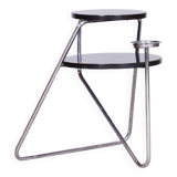 Restored Bauhaus Small Table, Chrome, Revived Polish, Czechia, 1930s