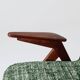 Vintage armchair Scandinavian design boho green