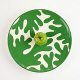 Large plate - CInéraria green