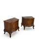 Paire de tables de chevet italiennes du milieu du XXe siècle