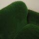 Green velour sofa, Italian design, 1970s, manufacturer: Busnelli, designer