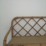 Rattan wall shelf