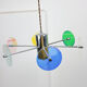 Suspension italienne en verre Duo années 70