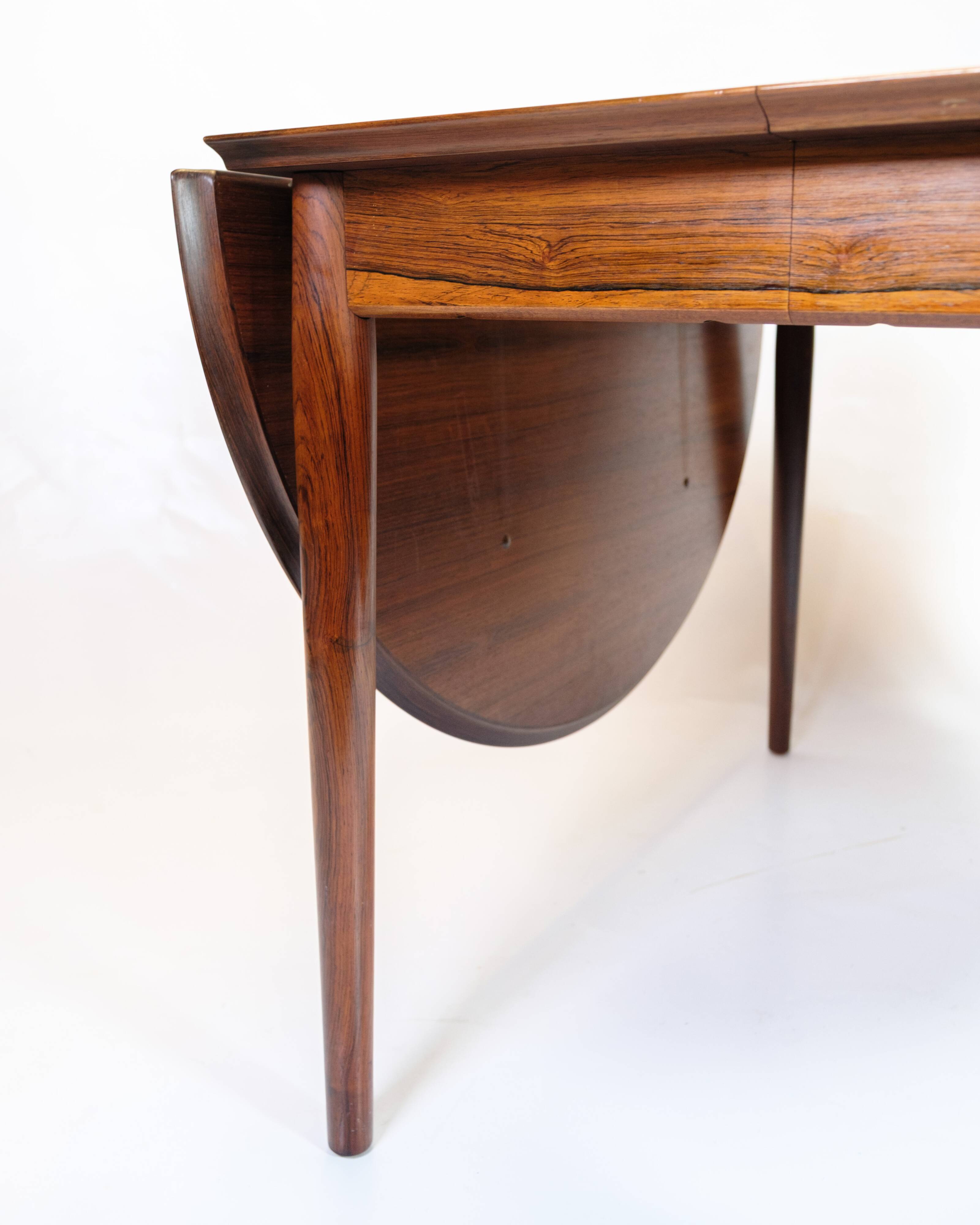 Dining table with extension & flaps - Rosewood - Arne Vodder - Danish design - 1960s