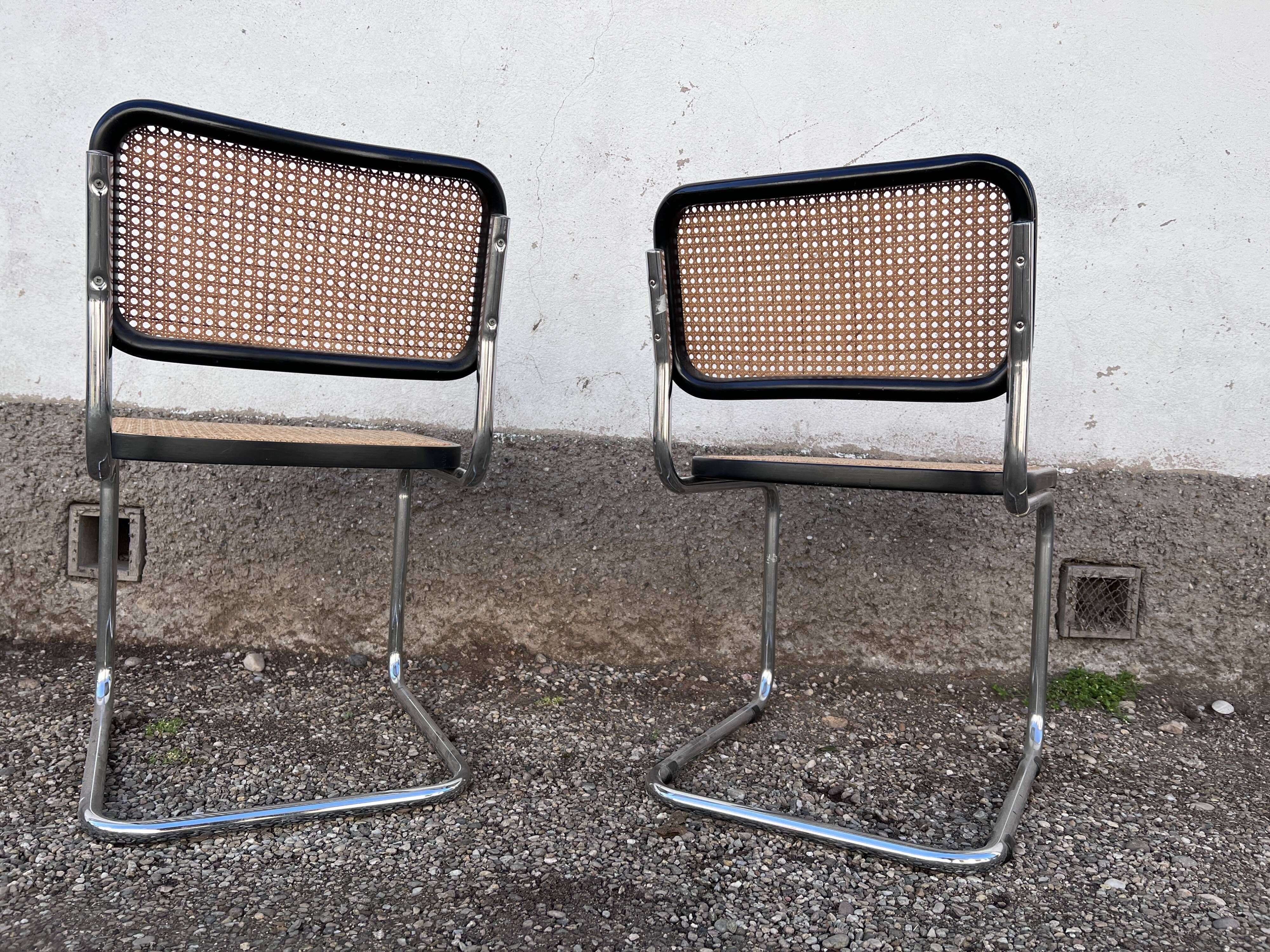 Pair of Cesca B32 chairs by Marcel Breuer, 1950