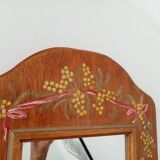 Vintage hand painted wooden mirror 46*30