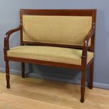 Mahogany landing sofa, Restoration period – Part 1, 19th century