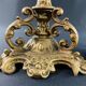 Pair of late 19th century Louis XIII Renaissance style spelter candlesticks