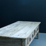 Coffee Table Spanish Farmhouse, Early 19th Century - Oak Table, Antique Tab