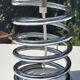 Spring lamp and opaline design