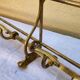 very beautiful wall-mounted coat rack wardrobe in brass from the 19th century