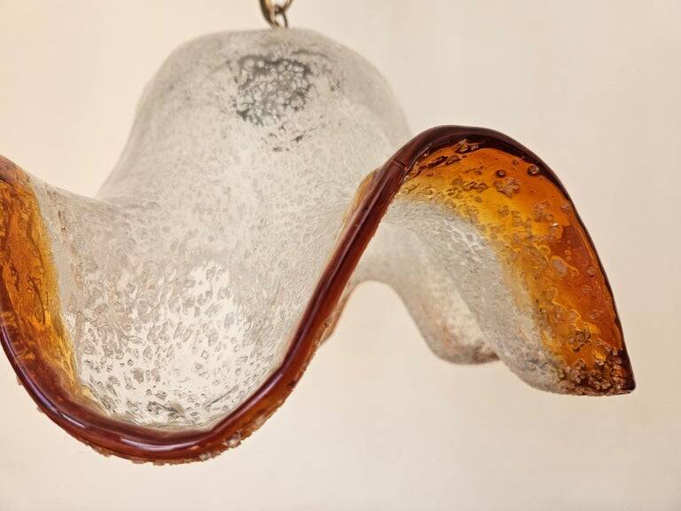 Midcentury Rare Chandelier Mazzega, Murano Glass, Italy, 1970s