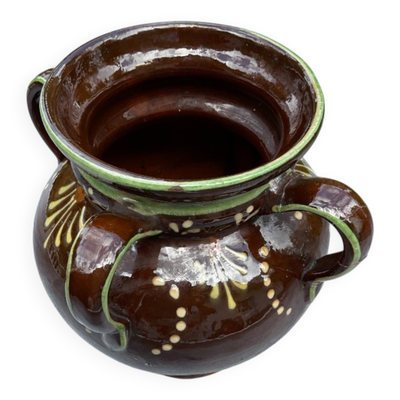 Vase d'artisanat savoyard des années 1950