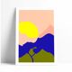 Rond soleil arbre - limited edition art print (a3)