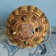 Wicker/rattan basket with handles